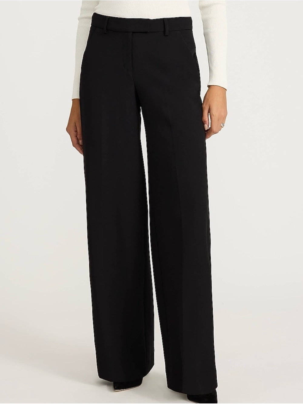 NWT Express Editor Wide Leg Mid-Rise Dress Pants - Size 4 Tall